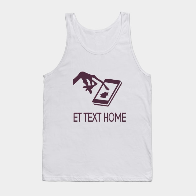 ET text home Tank Top by Theo_P